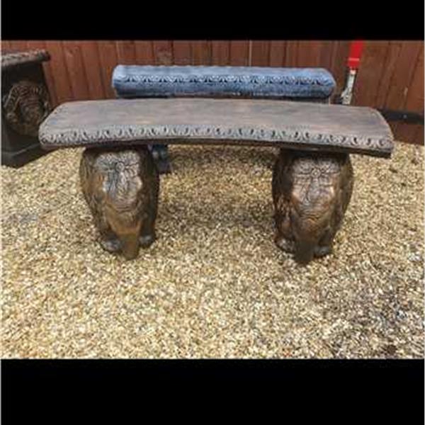 Elephant Concrete Bench  